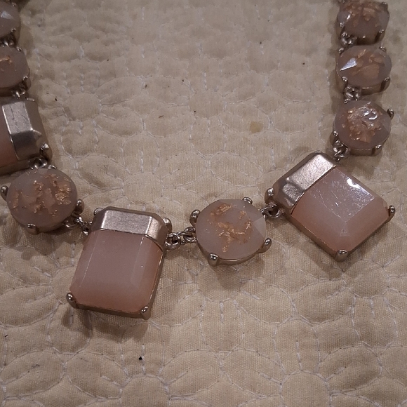LOFT Gold and Cream Statement Necklace - Picture 2 of 3